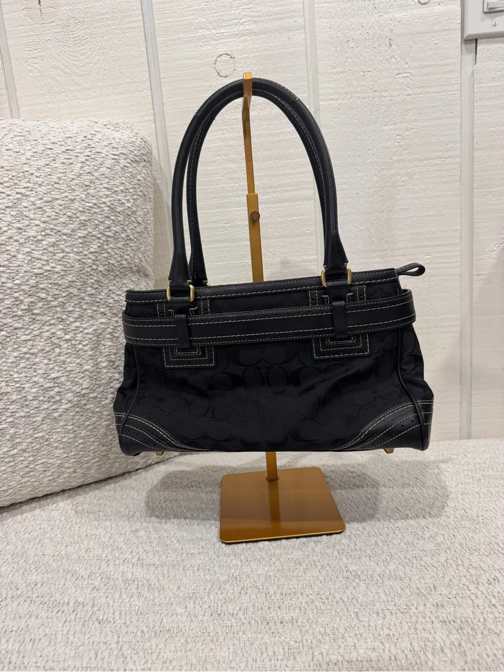 Vintage Coach Hampton Signature C Satchel